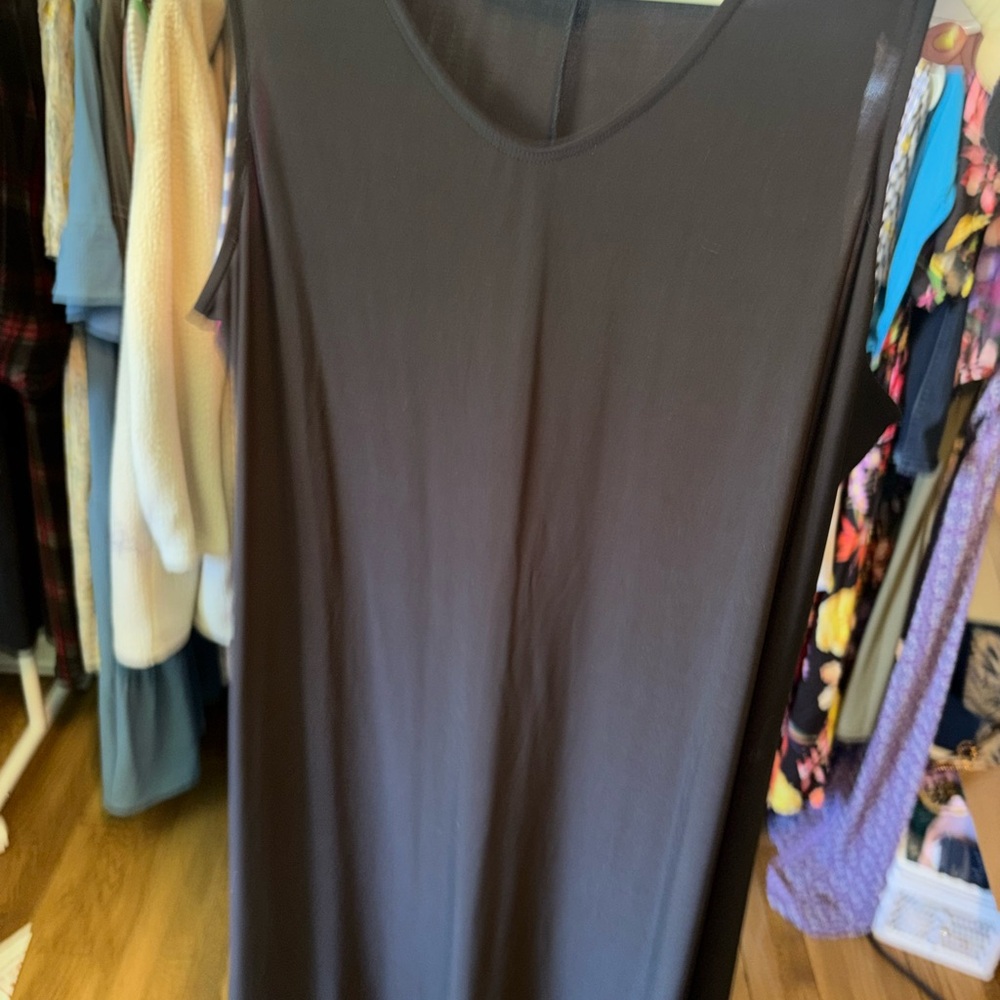 Attitudes by Renee Brown Sleeveless V-Neck Tank Dress